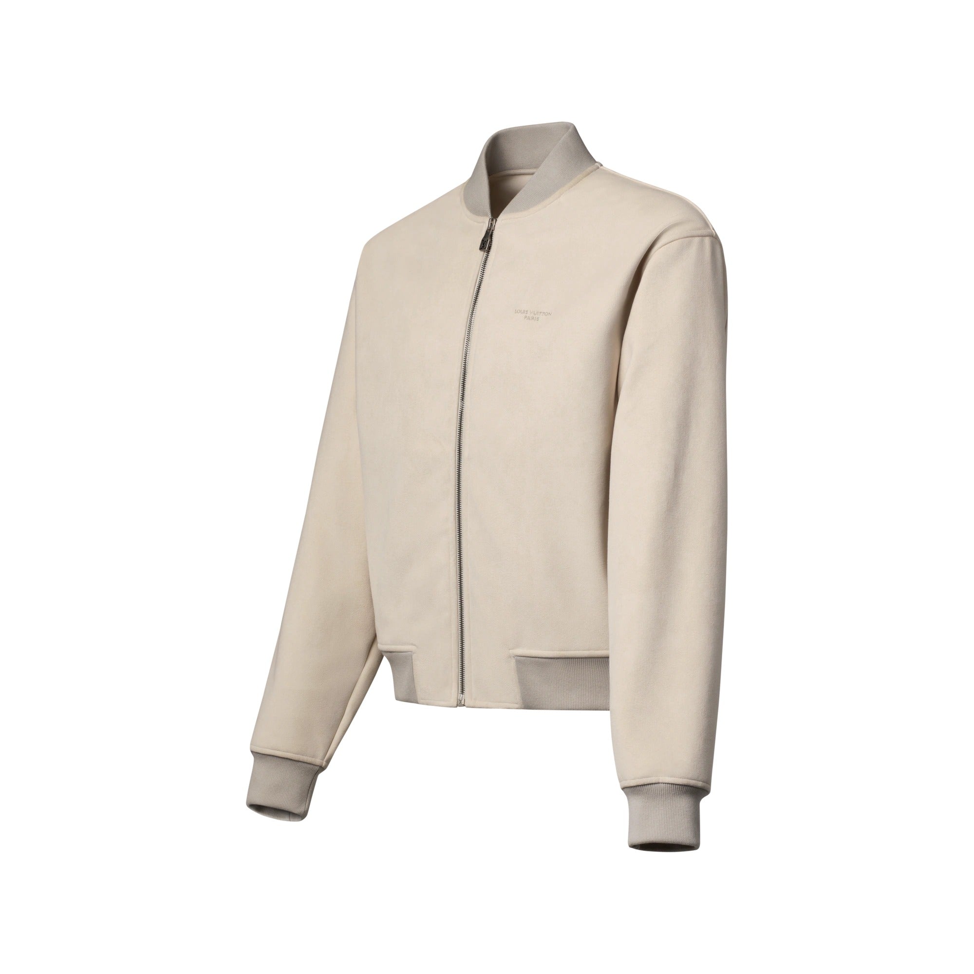 Suede-Like Bomber Blouson