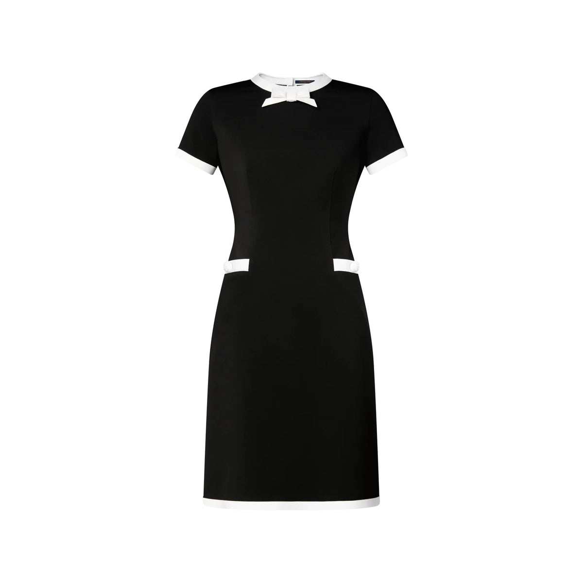 Graphic Trim Technical Jersey Dress