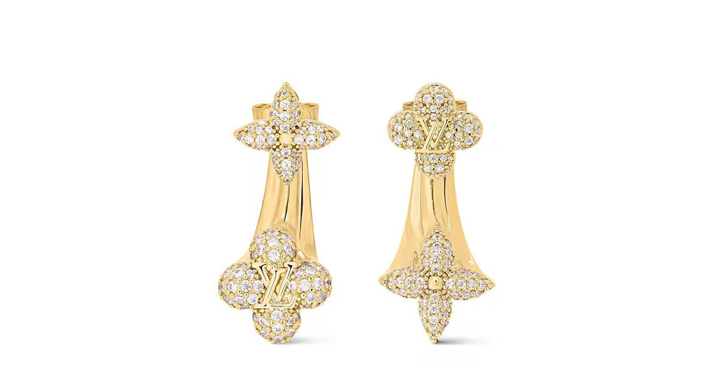 LV Flower Comet Earrings