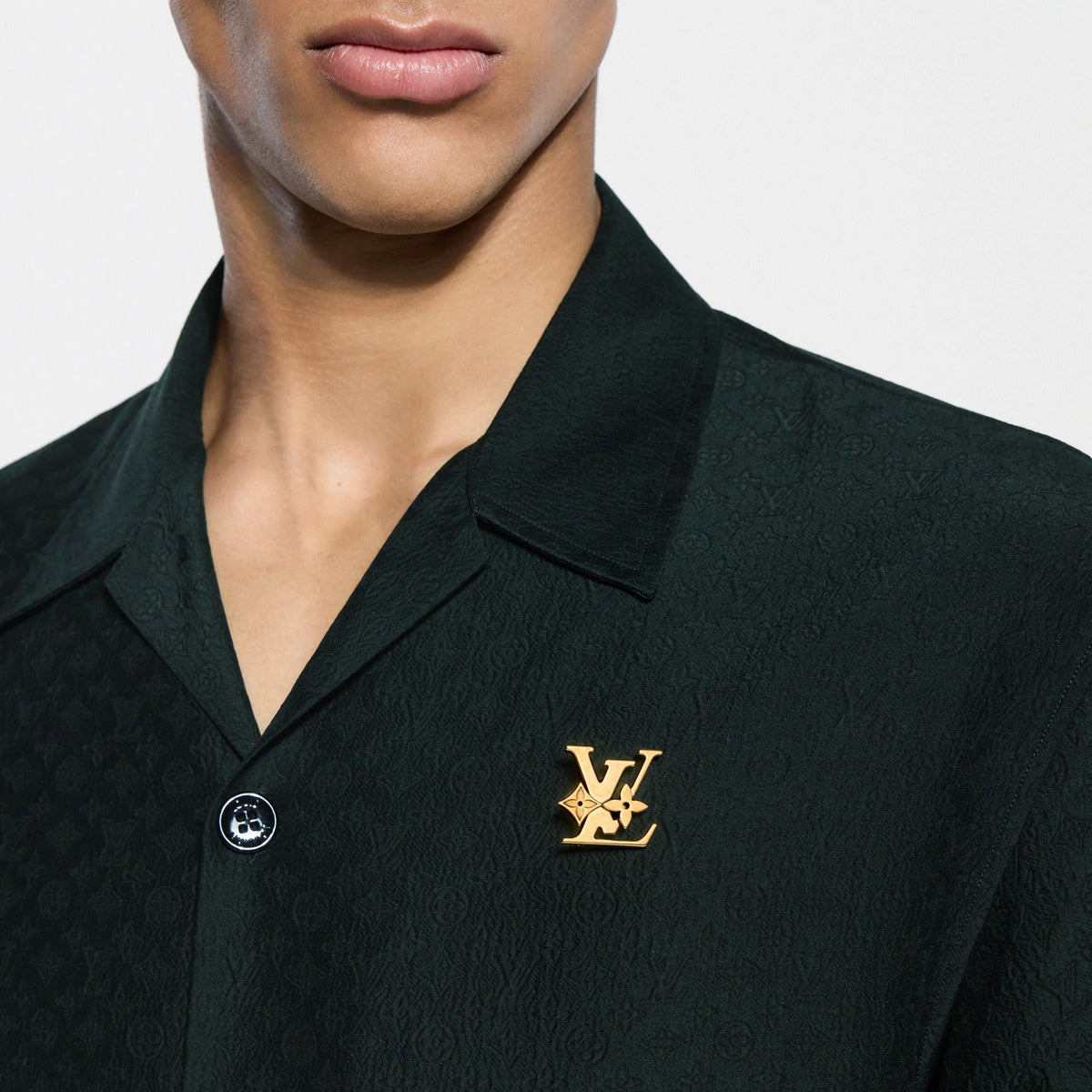 Monogram Row Brooch