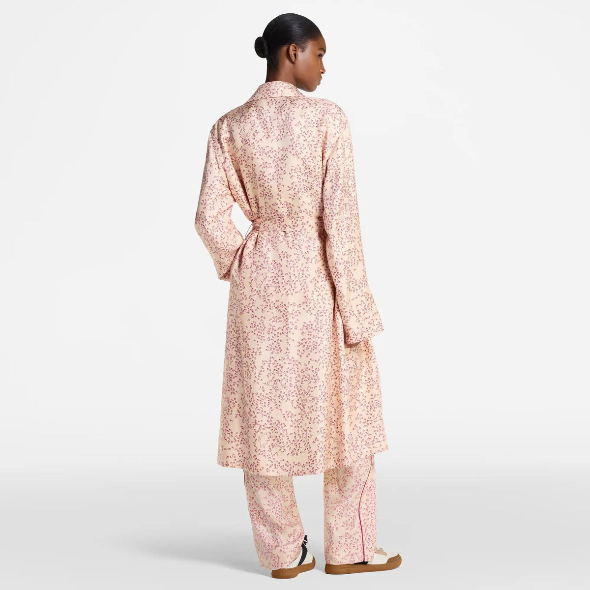 Cat-and-Mouse Print Robe