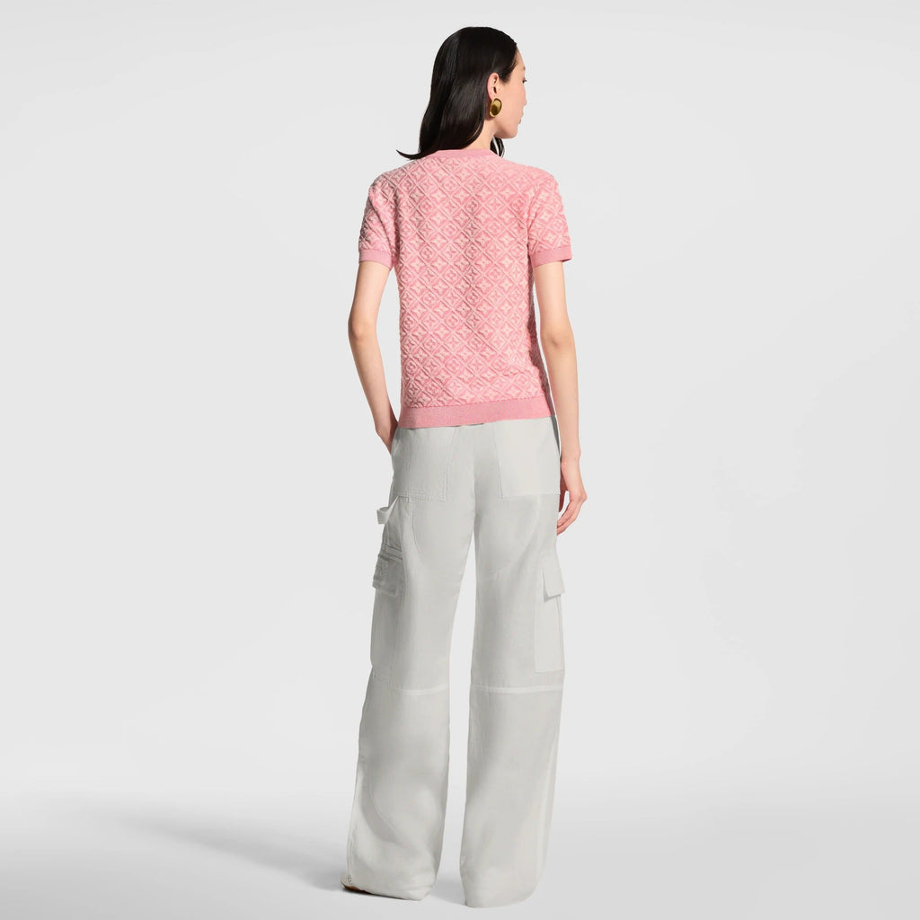 Monogram Toweling Knit Top