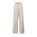 Stripe Accent Wide-Leg Jogging Pants