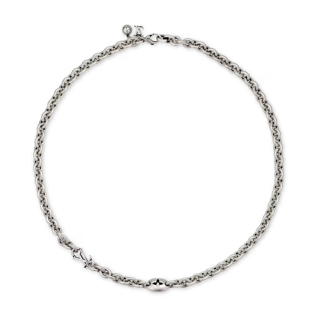 Monogram Flower Necklace