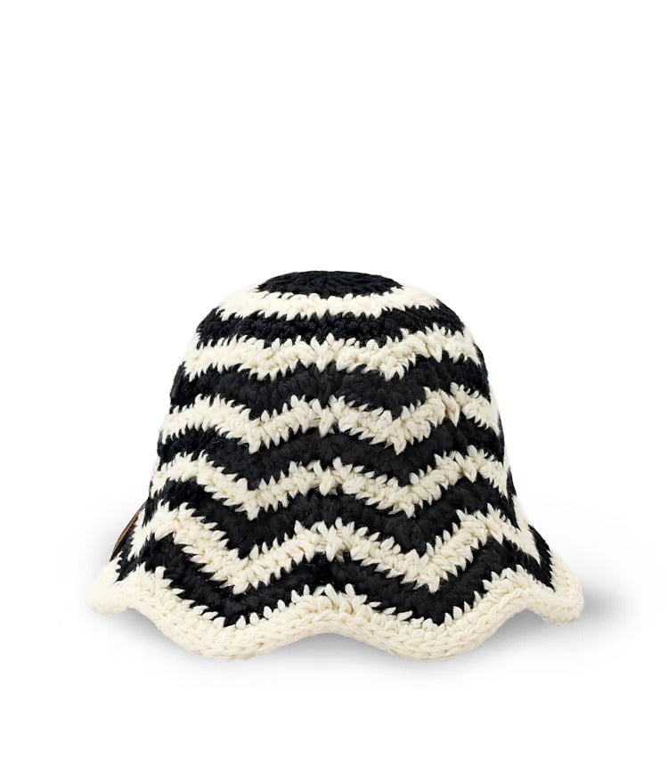 Flower Knit Bucket Hats