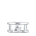 LV Volt One Band Ring, White Gold And Diamond