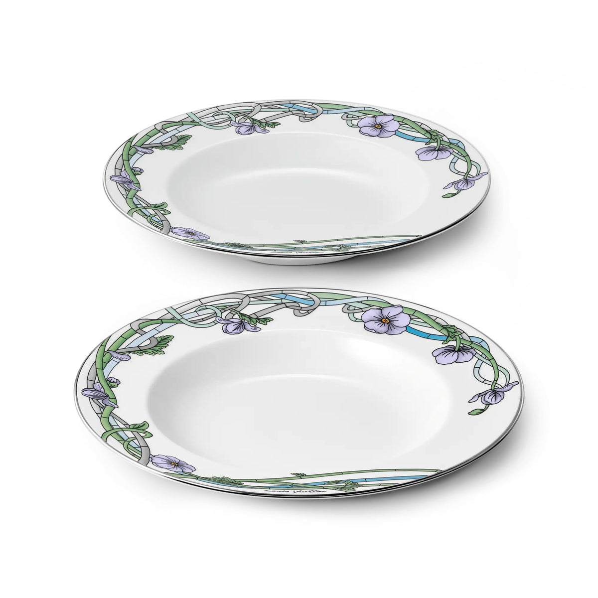 Asnieres Set Of 2 Soup Plates