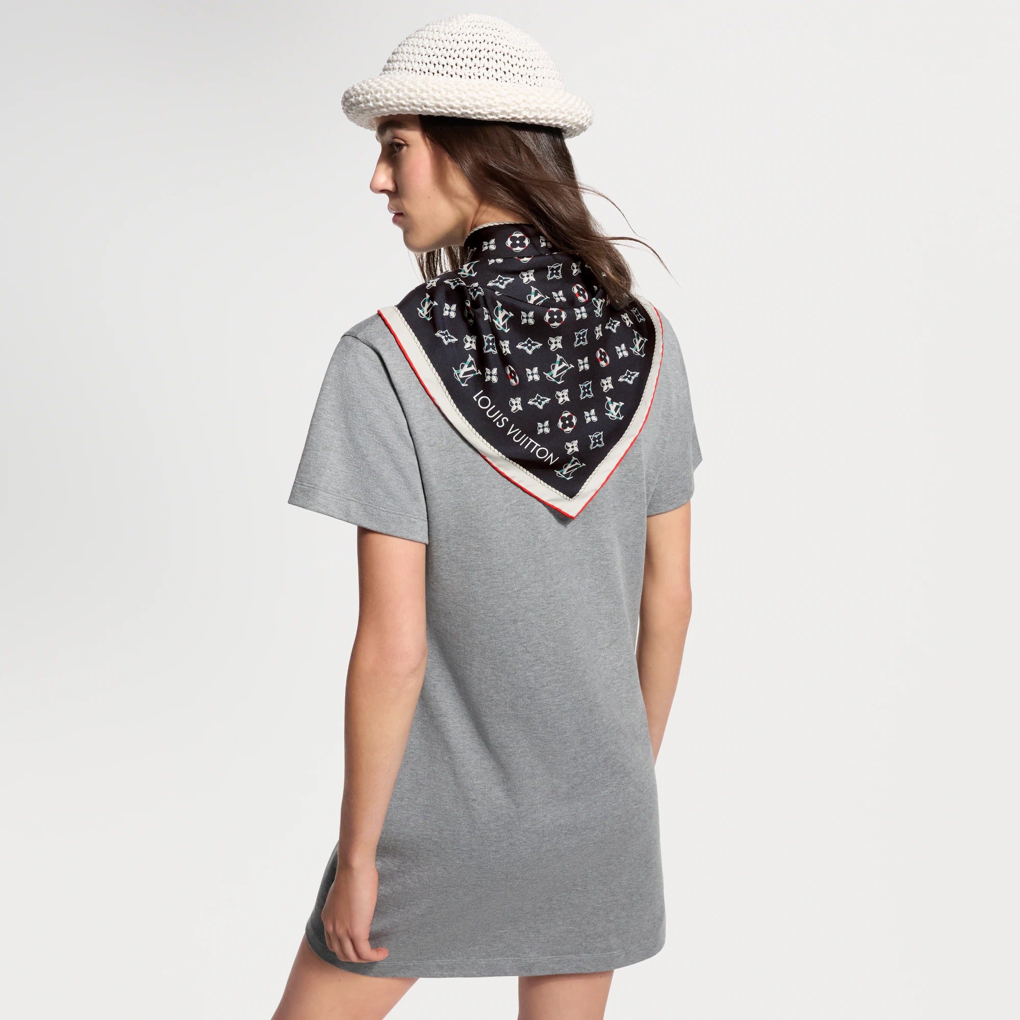 Nautical Scarf T-Shirt Dress