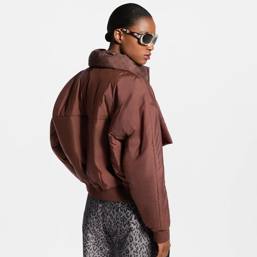 Scarf Detail Bomber Jacket