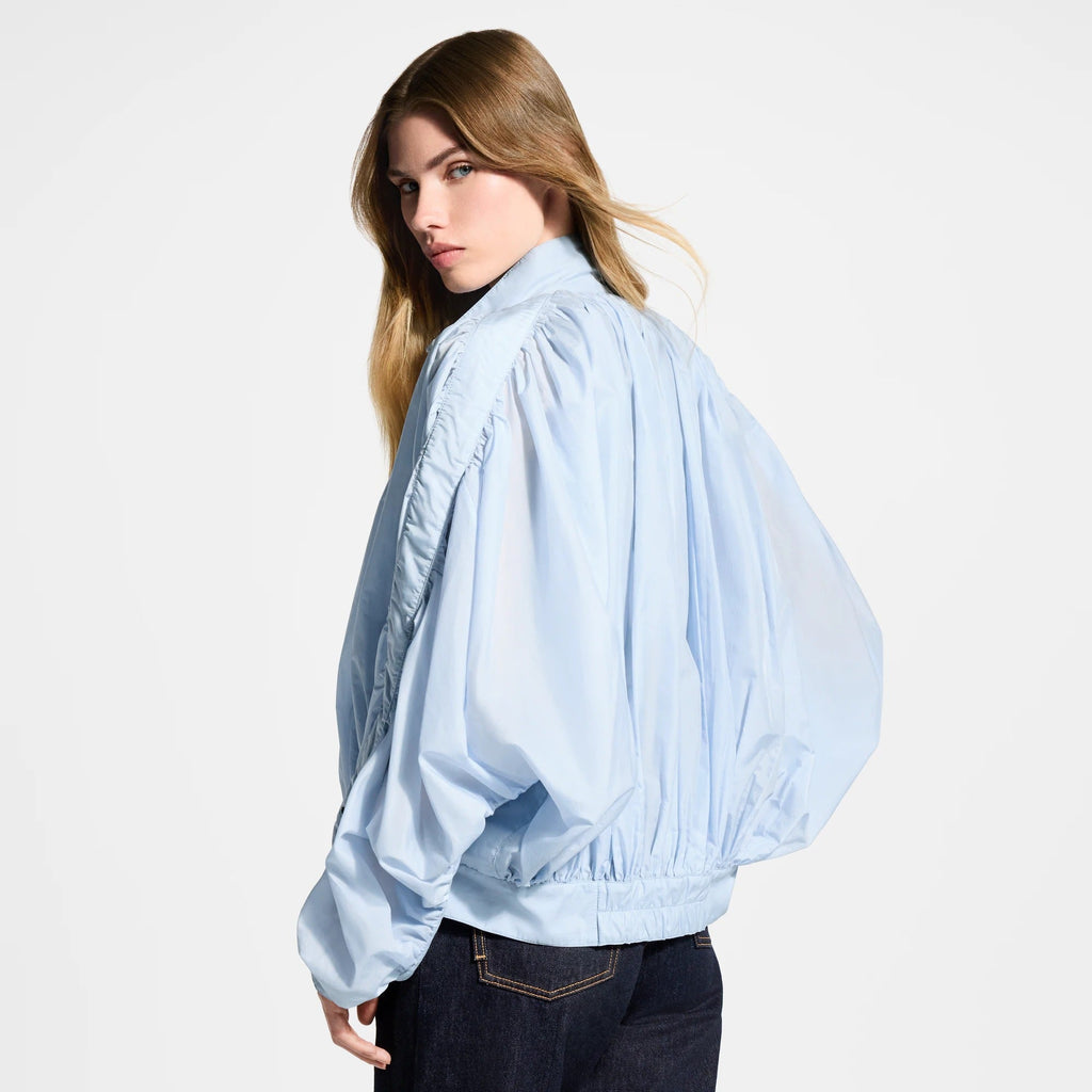 Ruched Bomber Jacket