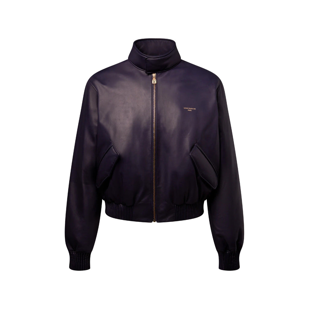 Padded Leather Blouson