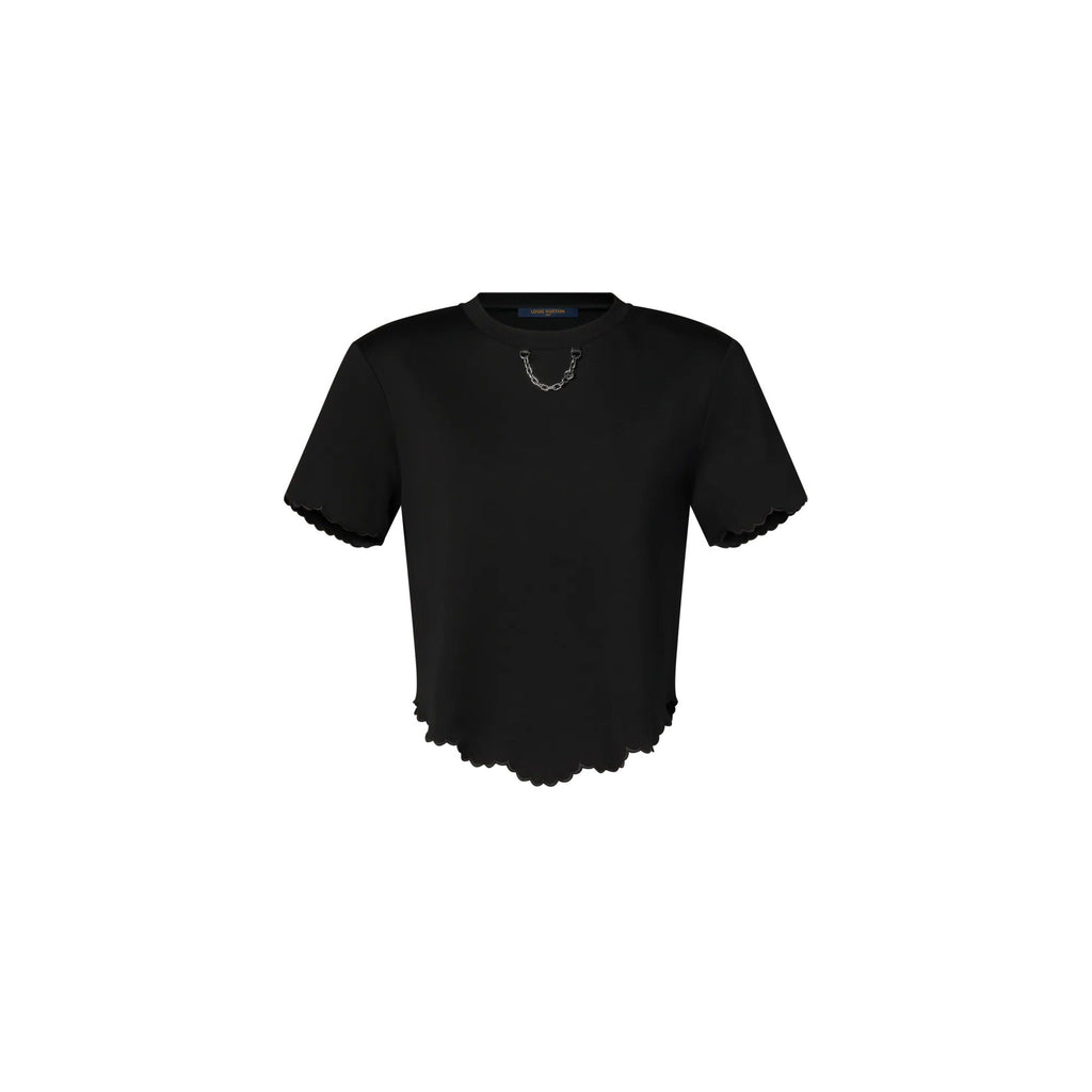 Scallop Hem Crop Top