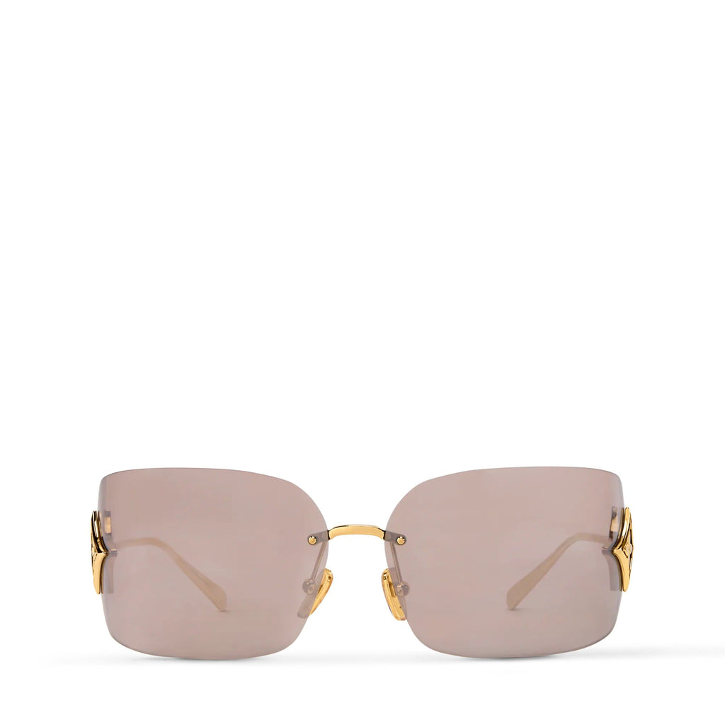 Curvy Flower Rectangle Sunglasses