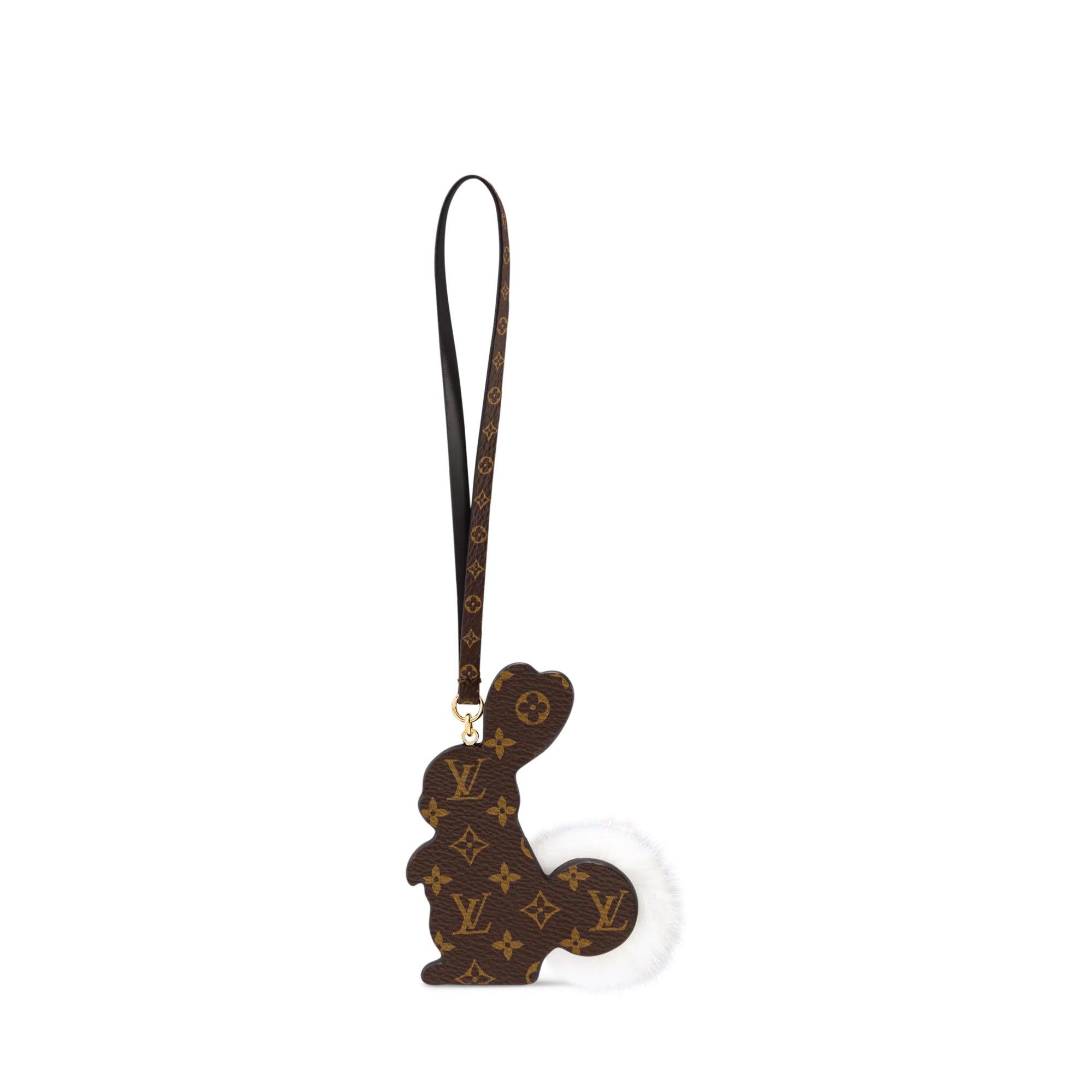 Rabbit LV Furry Friend Bag Charm