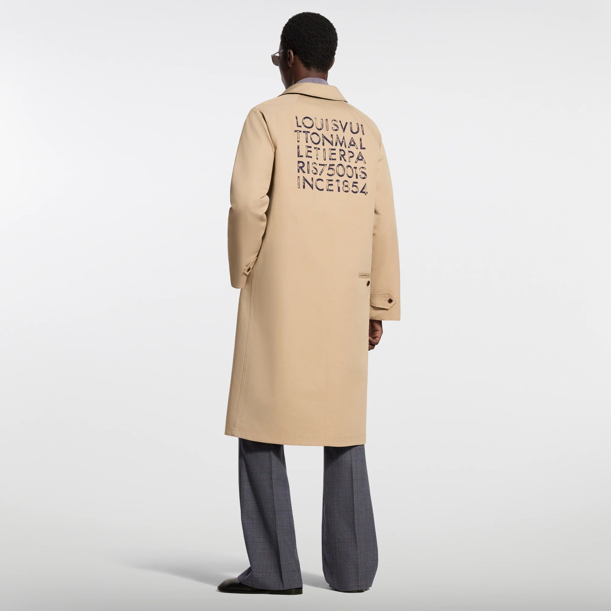 Reversible Cotton Silk Trench Coat