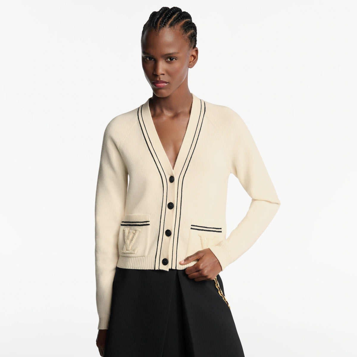 Stripe Accent Cardigan