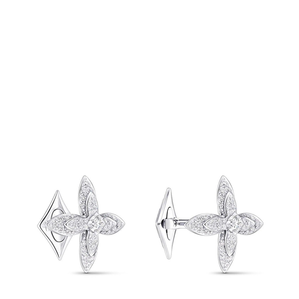 Idylle Blossom Cufflinks, White Gold & Diamonds