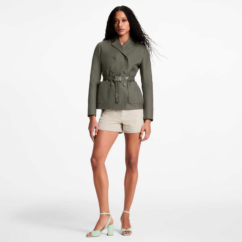 Belted Double-Breasted Jacket