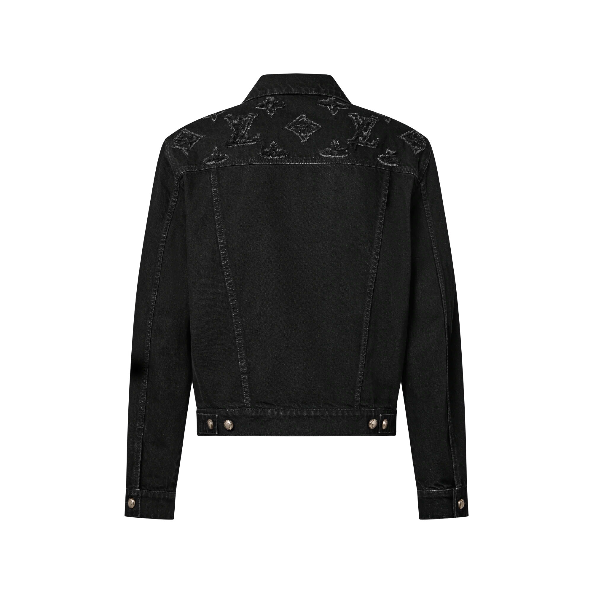 Monogram Destroy Denim Trucker Jacket