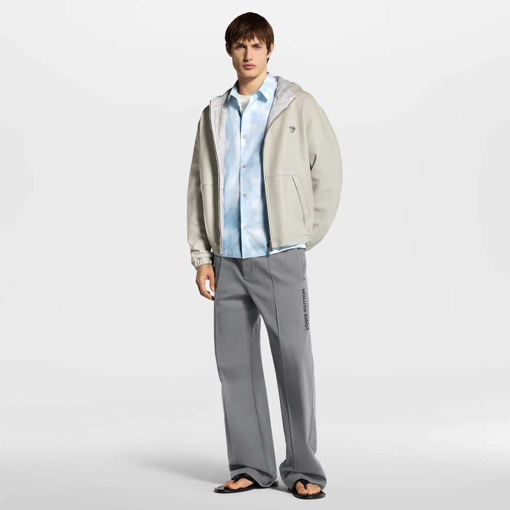 Reversible Leather Hooded Blouson