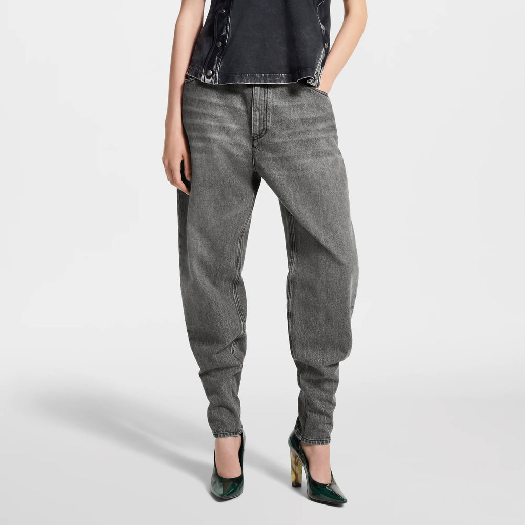 Tapered Balloon Jeans
