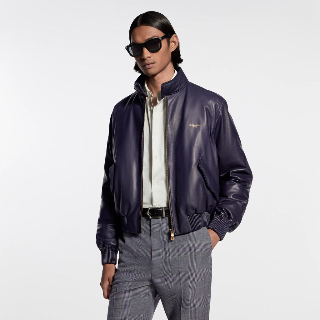 Padded Leather Blouson