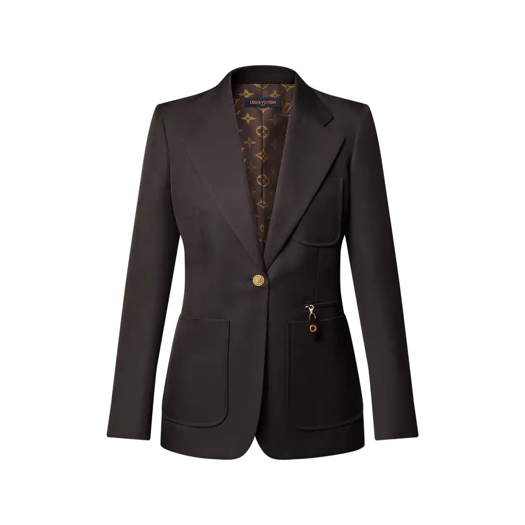 Technical Gabardine Preppy Blazer