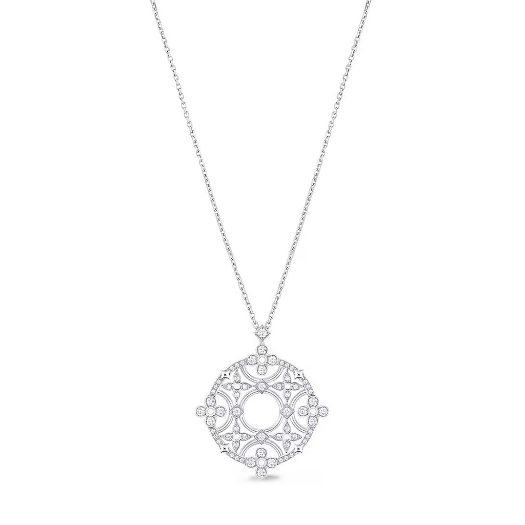 Dentelle Medallion, White Gold And Diamonds