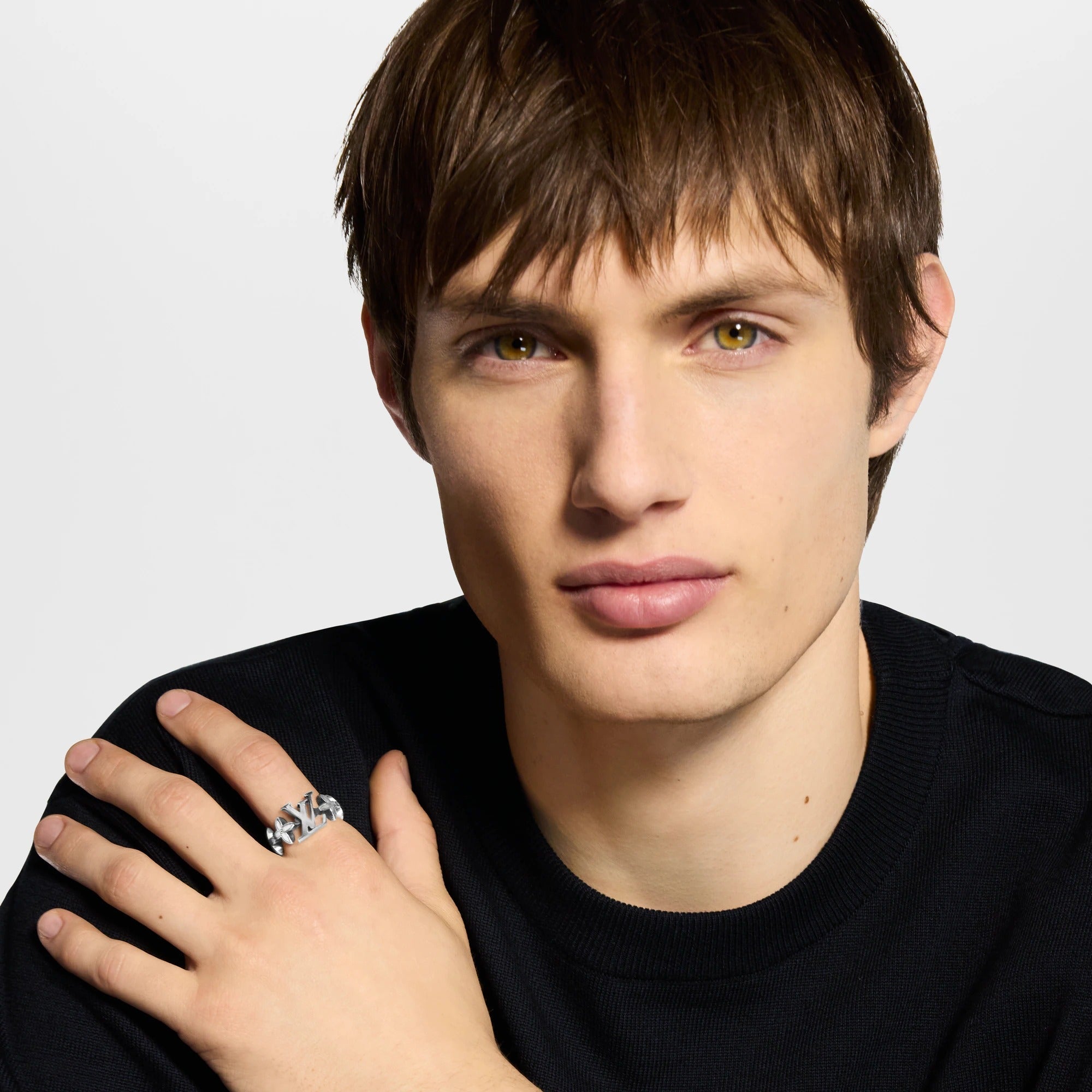 LV Flower Puffy Chain Ring
