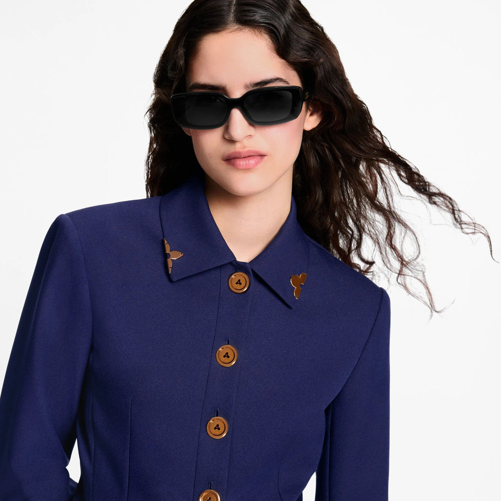 LV Script Low Rectangle Sunglasses