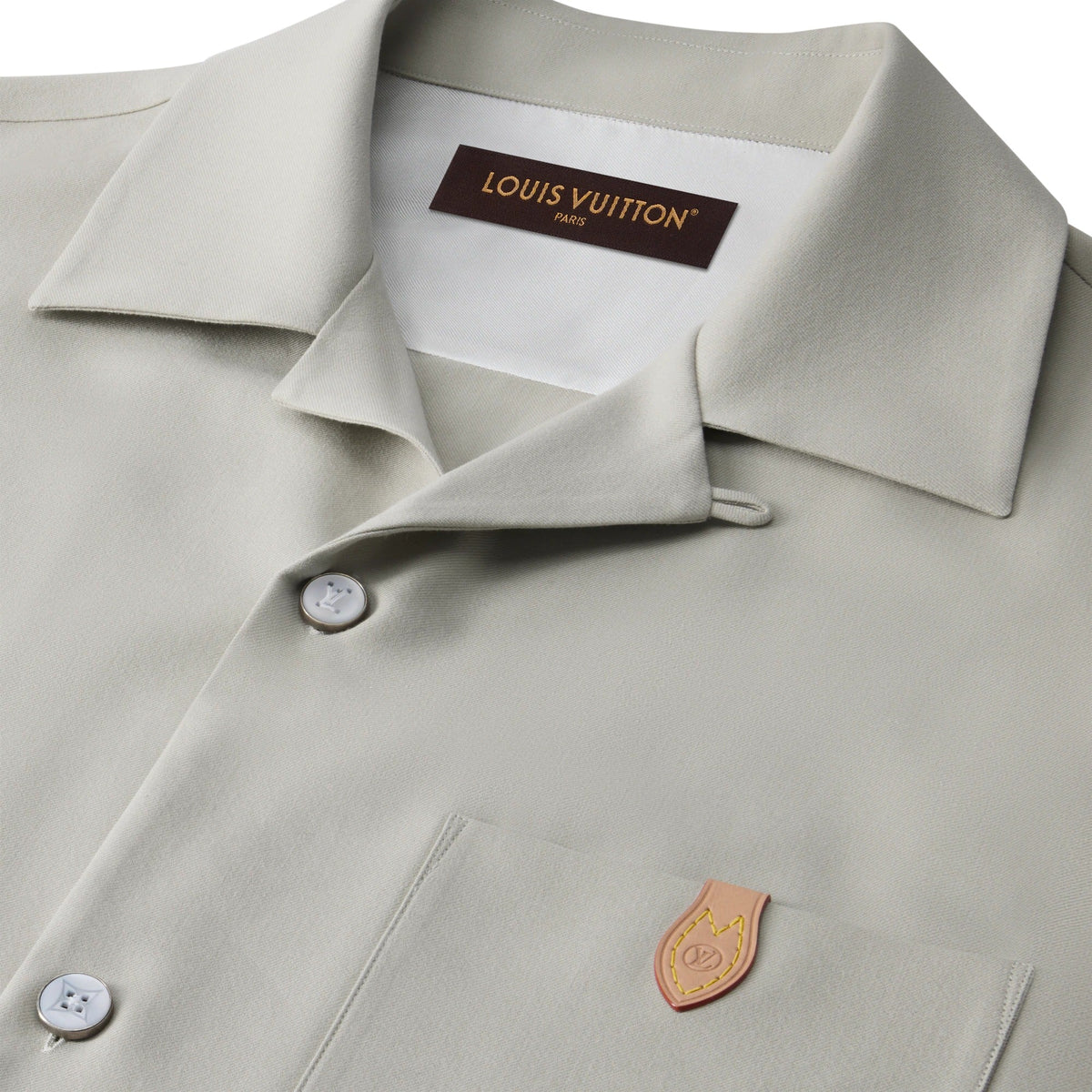 Short-Sleeved Silk, Cotton And Cashmere-Blend Open Collar Shirt