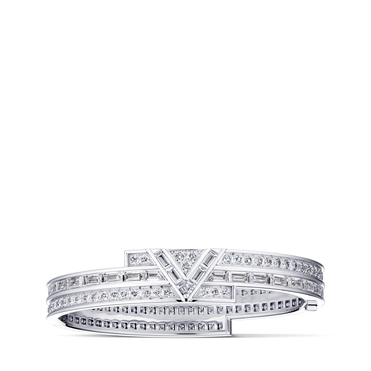 Pure V Bracelet, White Gold and Diamonds