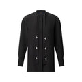 Monogram Accent Lavallière Blouse