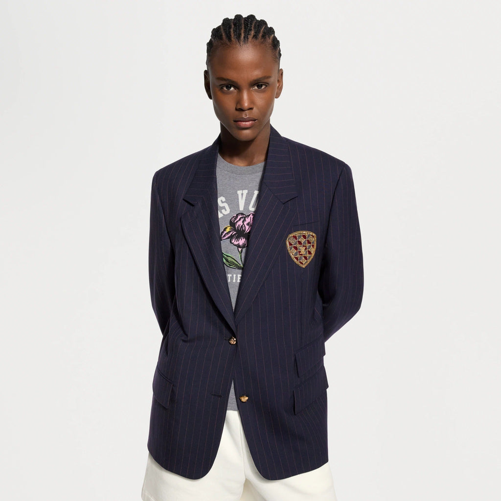 Pinstriped Preppy Blazer