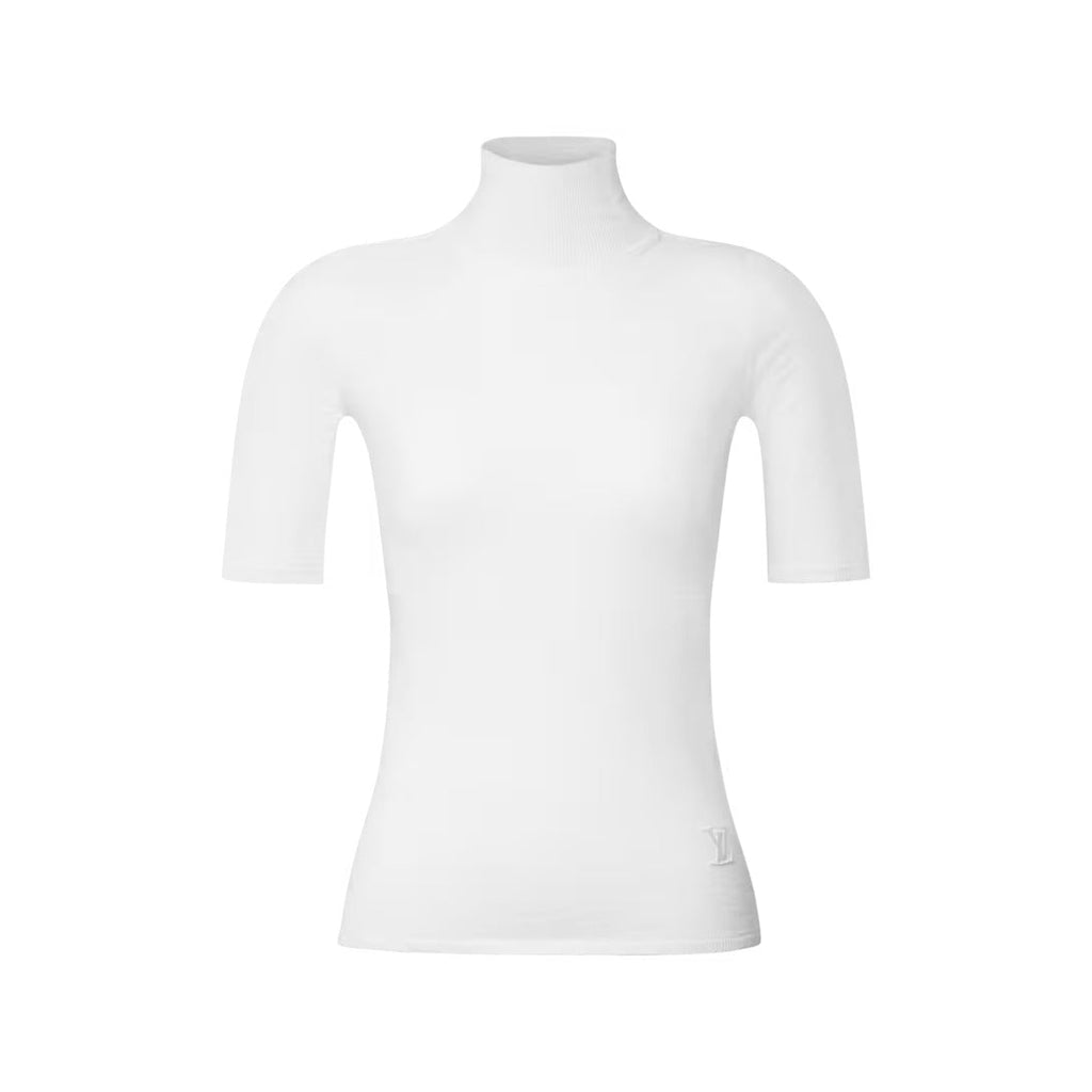 High Neck Knit Top