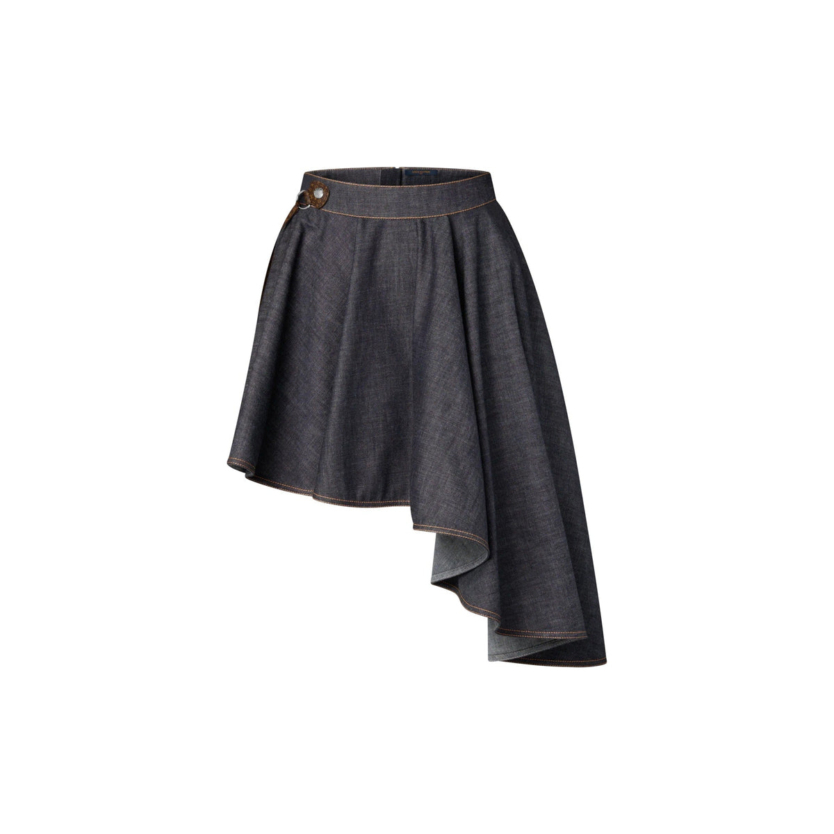Asymmetrical Denim Skirt