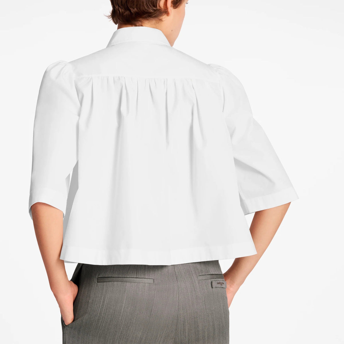 Cropped Flap Pocket Shirt
