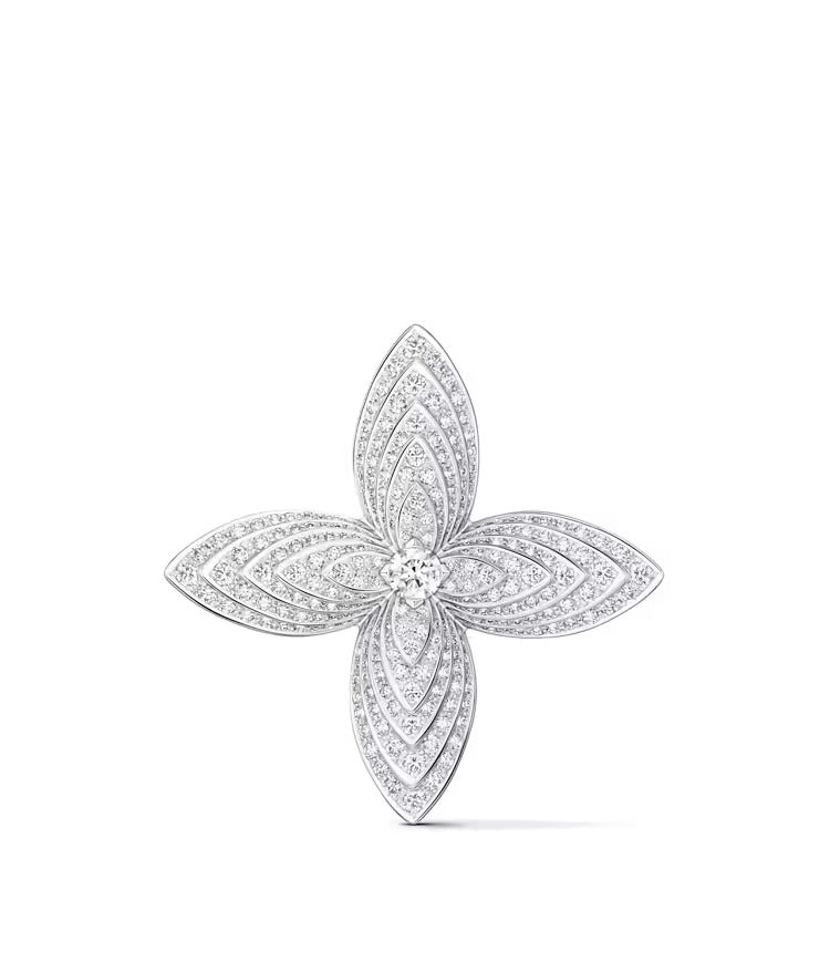 Idylle Blossom Brooch, White Gold & Diamonds