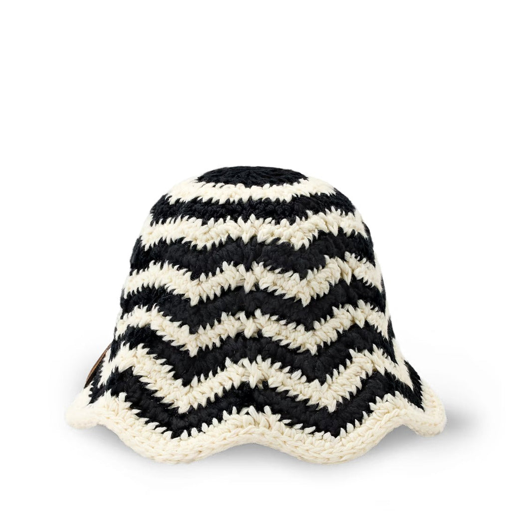 Flower Knit Bucket Hats