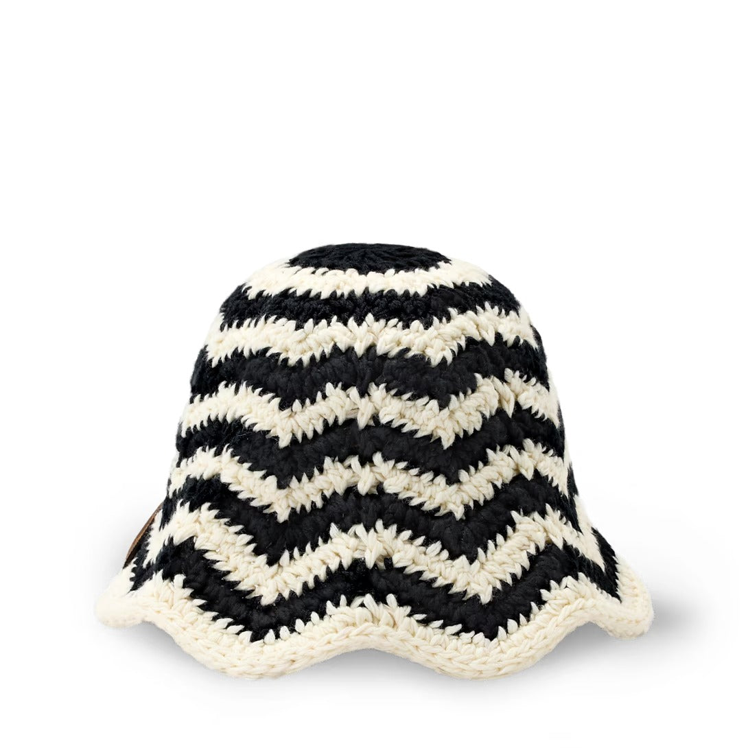 Flower Knit Bucket Hats