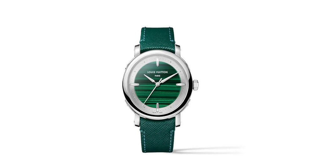 Louis Vuitton Escale, Automatic, 40mm, Platinum and malachite
