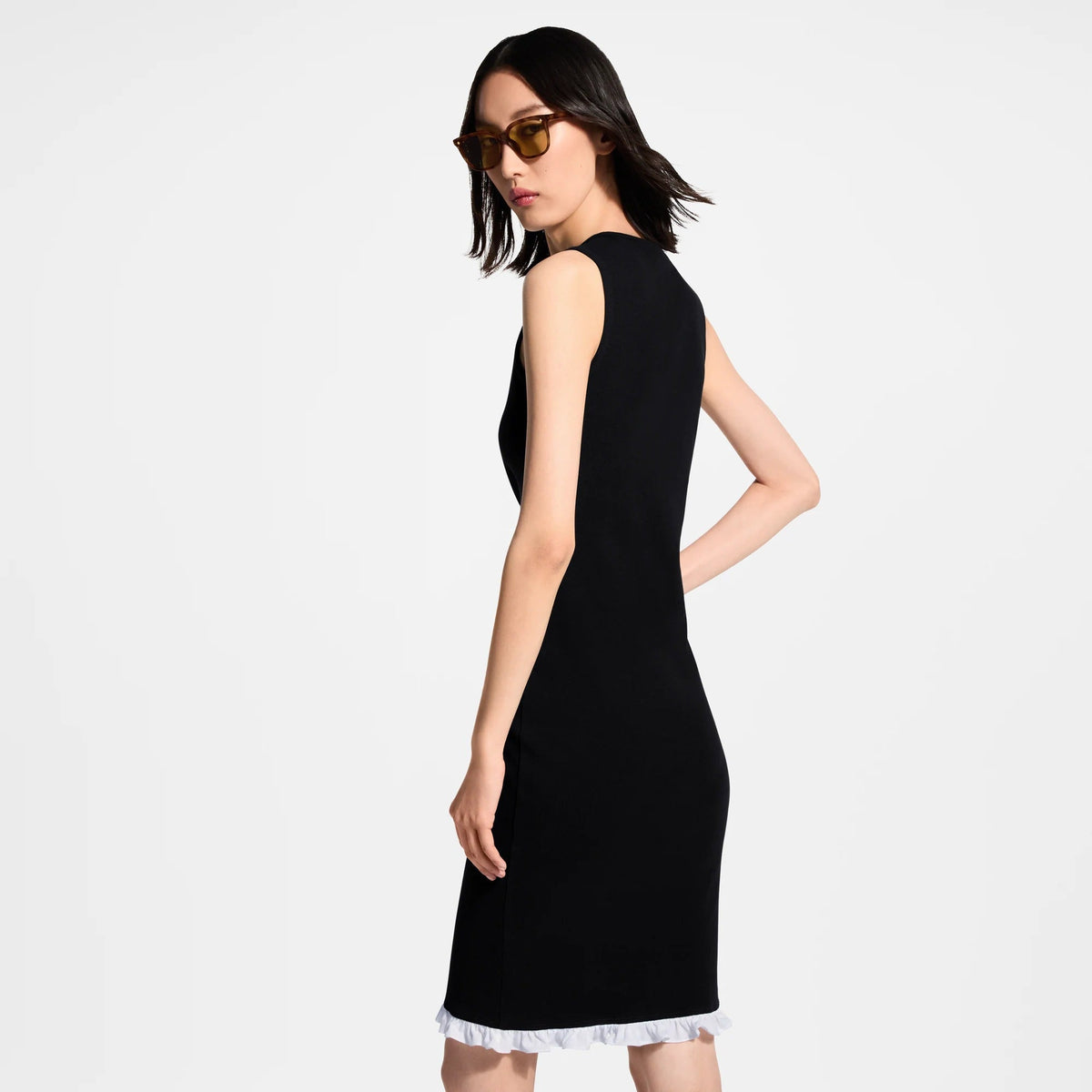 Ruffle Hem Tank Dress