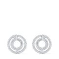 Pure V Hoops, White Gold and Diamonds