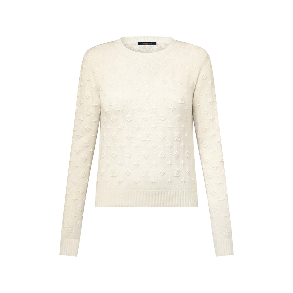 3D Monogram Knit Pullover