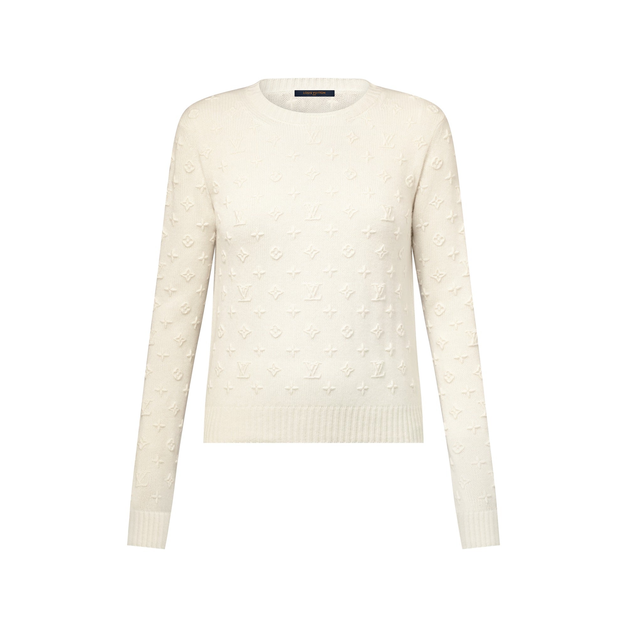 3D Monogram Knit Pullover