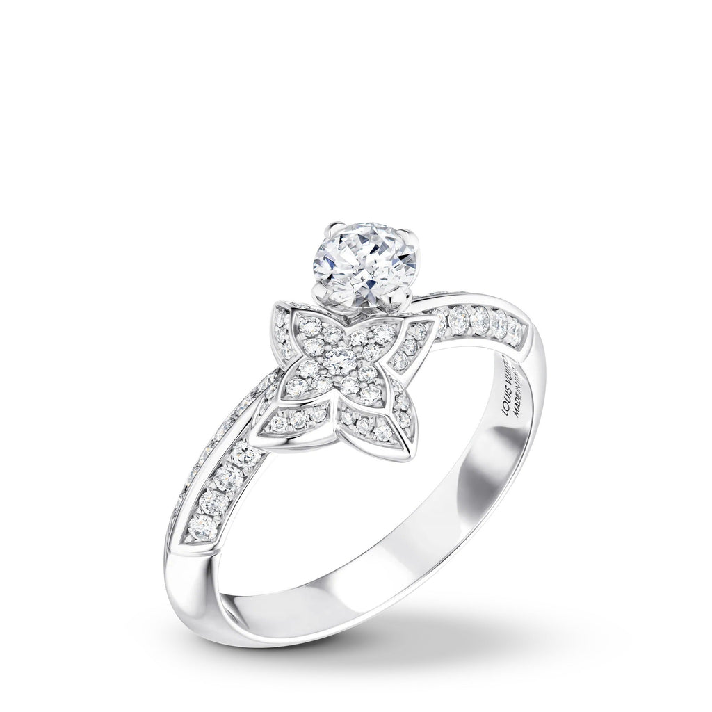 LV Diamonds Double Ring, Round Brilliant cut