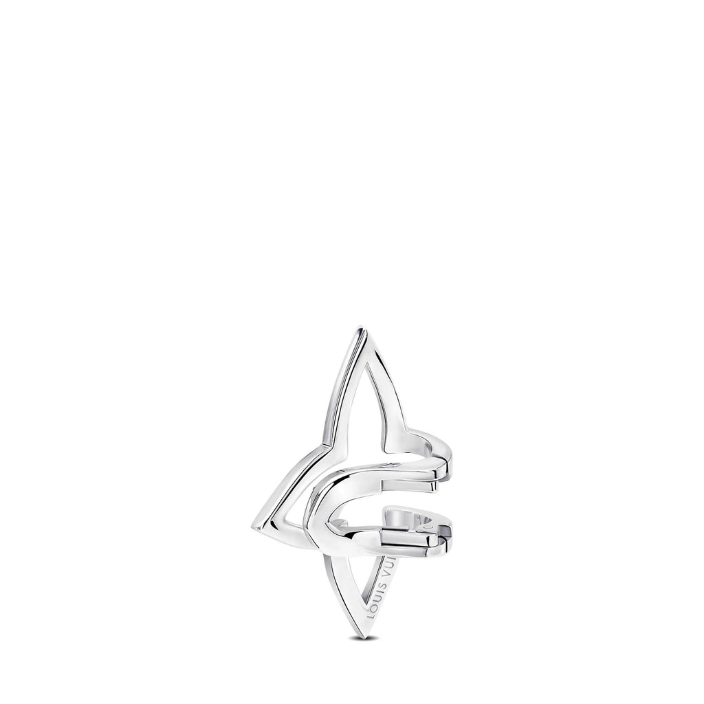 Ombre Blossom Earcuff, White Gold and Diamonds