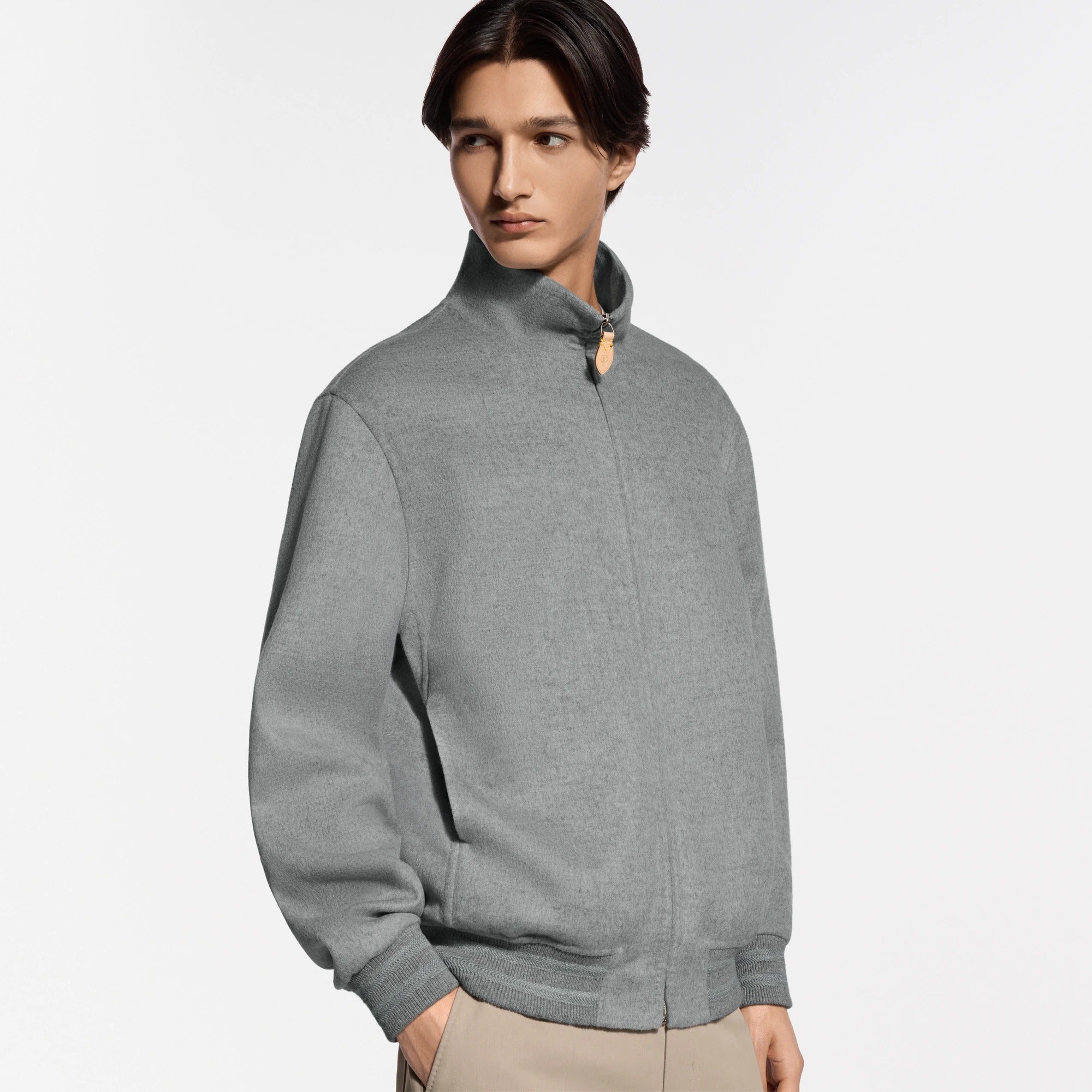 Double Face Cashmere-Wool Track Top