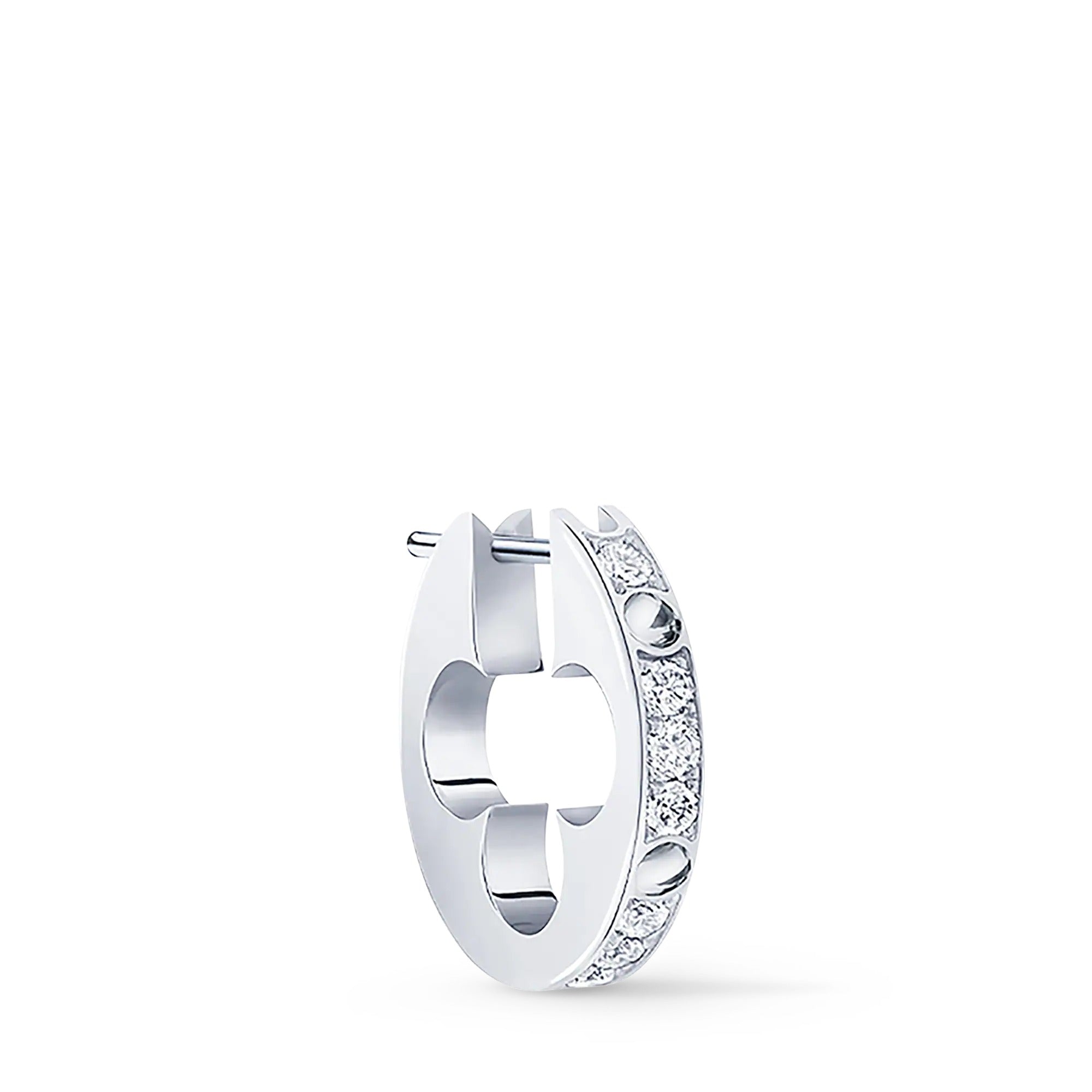 Empreinte Hoop, White Gold and Diamonds - Per Unit