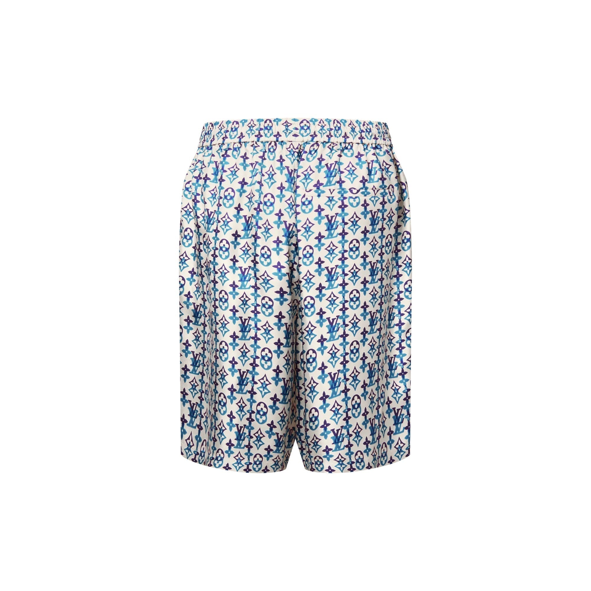 Monogram Printed Silk Shorts